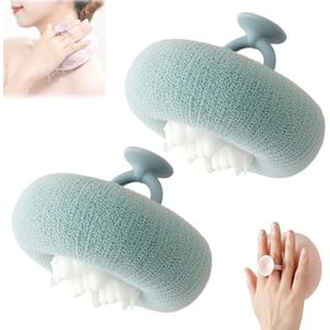 Associating Super Soft Sunflower Suction Cup Bath Ball, 2-in-1 Sunflower Bath Ball, with Suction Cup Shower Sponges(B)