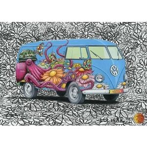Dino Puzzel 500 stukjes: VW Hippies