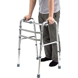 Opvouwbare draagbare senioren rollator, in hoogte verstelbare aluminium rechtopstaande rollator Step Assist voor volwassen gehandicapten, belasting 100 kg Decoration