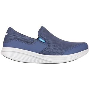 MBT Modena III Slip-on sportschoenen voor dames, zonder veters, anatomisch en comfortabel, fysiologische schoenen, comfort en stabiliteit met gebogen zool, modieuze sneakers, Denim Blauw, 40 EU