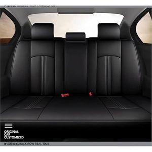 Stoelhoezen Beschermhoezen Auto Bekleding Voor Hyundai Voor Getz Voor Ioniq I10 Voor Santa Fe Voor Solaris Voor Tucson Voor Creta Ix25 Voor Solaris 2017(Leather-Black)