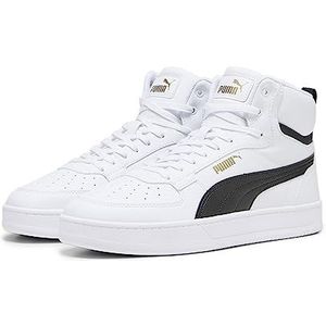 PUMA Caven 2.0 Mid WTR Sneakers voor volwassenen, uniseks, wit, zwart, goud, 44.5 EU