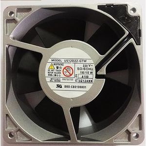LMNCBVYA US12D22-GTW High-Temperature Resistant All-Metal 12CM Fan - 16/15W, 12038 Cooling Solution for Electronics and Machinery
