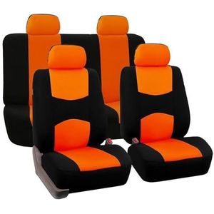 Beschermhoes Autostoel Voor Superb Voor Fabia Voor Octavia Voor Rapid Voor Yeti Voor Combi Voor Karop Voor Kodiaq Aangepaste Autokussenhoes(5Seats-orange 24)