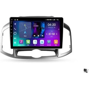 ZWCLSH Android Auto Stereo voor Chevrolet Captiva 2011-2016, Android 13 QLED 9 ''Touchscreen Radio Vervanging met Draadloze Carplay Android Auto, Bluetooth 5.0 Achteruitrijcamera SWC, 2NF