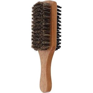 Haarborstel voor heren, haarborstel, styling, baardhaarborstel, natuurlijke houten golf mannelijke borstel voor fijn, dun, kort, lang, dik, krullend, golvend haar.