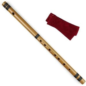 bamboe fluit 7/8 Bamboefluit Muziekinstrumenten Handgemaakt Bamboe Houtblazersinstrument (Color : Brown 7 Hon)