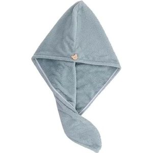QAUUCP Microvezel haarhanddoek anti-kroezen haardroging wrap voor vrouwen en mannen droog haar hoed, super absorberend, verpakt badmuts haardroogkap (groen, 30 stuks)