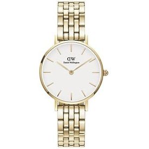 Daniel Wellington 5-Link Collectie Horloge voor Vrouwen, Wit, 28, armband