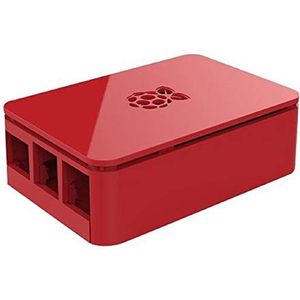 OneNineDesign behuizing voor Raspberry Pi 3 Model B+ en vorige modellen, kleur: rood