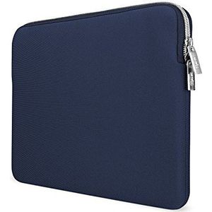 Artwizz Neopreen Sleeve tas ontworpen voor [MacBook Air 11] - Laptop beschermhoes met ritssluiting, imitatiebont extra beschermende rand - Navy - 11 inch