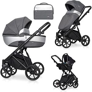 SaintBaby Onyx 04 2-in-1 kinderwagen 3-in-1 selectie buggy metallic nano Pro zonder babyzitje