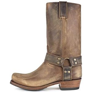 Sendra Boots 8833 cowboy-laarzen voor dames en heren, met hak en ronde neus, bruin, Bruin, 41 EU