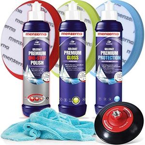 detailmate - Menzerna Premium gelcoat 250 ml polish set polish (One Step Polish + Gloss + Protect Set + Equipment Set)