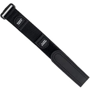 dayeer Sport nylon horlogeband geschikt voor horlogebandaccessoires uit de Luminox-serie (Color : Preto, Size : 20mm)