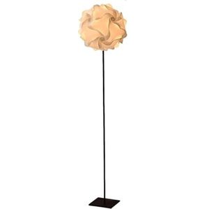 Licht Luxe Vloerlamp 118 cm/3.9ft Hoge Pole Lamp Creatieve Chongming Bloem Modellering Leeslamp Metalen Staande Lamp