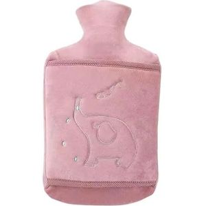 Warmwaterkruik 1000/2000 ml grote warmwaterzak met hoes voor grils winter handwarmer -proof herbruikbare kruikzak voor warmwater warmwaterzak (Paars-1000ML-B)