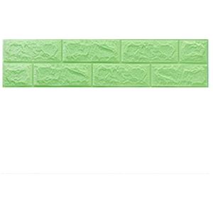 Wandranden Behangrandstickers, plintversiering, 3D decoratieve randrandstrip muursticker zelfklevend for muurachtergrond, plint, beige, 22 cm * 70 cm (Color : Light Green, Size : 22cm*70cm)