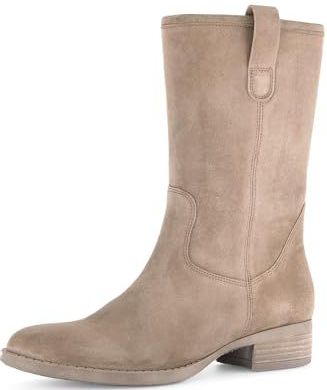 Gabor - Farro 14 - Enkellaarsjes - Suède - Blokhak - 4 cm