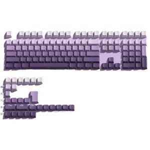 QPSJXN SUMPRIME SCHAVED SUMPRIME PBT grijs gradiënt keycaps compatibel met 133-136 mechanische KELVESTAUX (paars 136 toetsen)