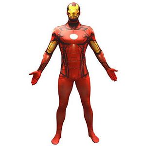 Morphsuits Officieel Iron Man Basic kostuum, Marvel full-body pak - XL (176 cm - 185 cm)