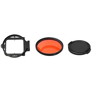 58 mm onderdompel filter rood paarse shell filterset (Colour : Red Set)