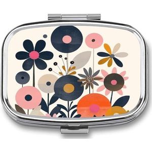 Leuke Pil Organizer Kleur Papier Snijden Gedrukt Draagbare Reizen Pillendoos Mini Pillendoos Kan Buiten worden gebruikt