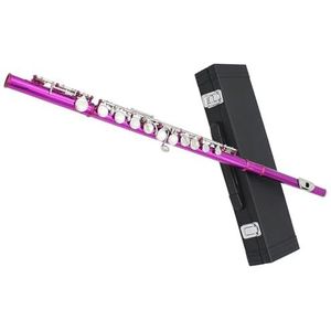 Professionele Fluitset 16-gaats C-sleutel gesloten gatfluit roze roze geschikt voor beginners om het instrument te bespelen