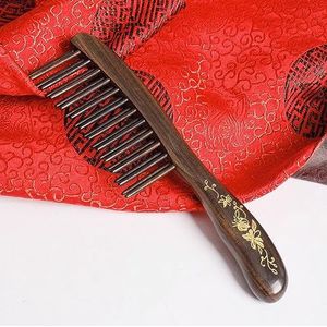 18cm Zwart Sandelhout Kam Natuurlijke Kam Compact Draagbaar Creatief en Exquisite