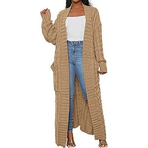 SAIAQ - Kabelgebreid Vest - Dames - Lange Mouwen - Dual Pocket - Style 10