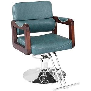 UGD8TQR Renovatie Huis Kapper Stoelen voor Kapper Comfortabele Hydraulische Kapper Stoel Salon Schoonheid Kapsel Haar Styling Apparatuur Tattoo Stoel Shampoo Schoonheidssalon Apparatuur (kleur: Retro)