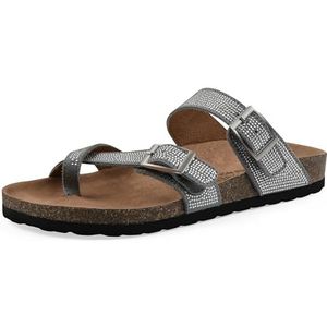 WHITE MOUNTAIN Grays platte sandalen voor dames, Blue Raspberry Suede, 38.5 EU