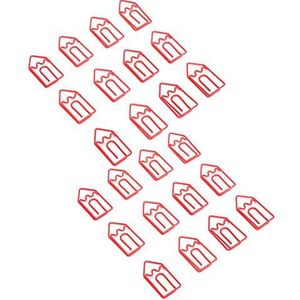 Paperclip, cartoon-paperclip, buitenaardse paperclip, schattige potloodvorm, 24 betoverende kleine paperclips, grote paperclipklemmen