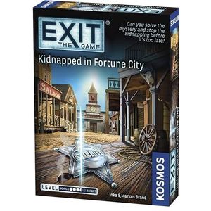 Thames & Kosmos - EXIT: Kidnapped In Fortune City - Level: 3.5/5 - Unique Escape Room Game - 1-4 Players - Puzzle Solving Strategy Board Games for Adults & Kids, Ages 12+ - 692861