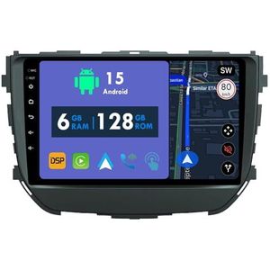RoverOne Autoradio GPS voor Suzuki Brezza Vitara 2016 2017 2018 2019 Carplay Android Auto Stereo Hoofdeenheid Bluetooth WiFi Radio Speler Sat Navigatie
