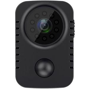 Lichaamscamera MD29 Mini Body Camera Draadloze Beveiliging Pocket Camera HD 1080P Bewegingsgeactiveerde Kleine Cam for Auto Standby PIR Webcam met audio en video(With 64G Card)