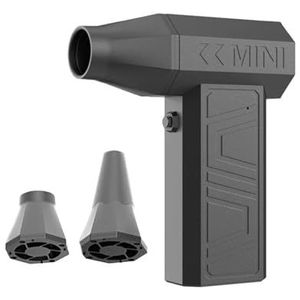 POABCVYD Elektrische ventilator, draagbare haardroger, draadloze handturbo-jet-ventilator, snelle autostofzuiger, computertoetsenbord-luchtstofzuiger, compacte luchtblazer