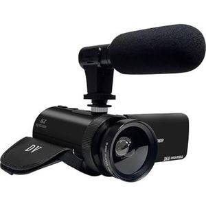 4K digitale videocamera, camcorder, DV-recorder, 16 miljoen pixelsensor, camera met groot scherm, anti-shake