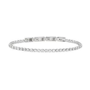 Breil TJ3593 sieraden collectie TENNIS, damesarmbanden van staal, kleur zilver, wit, eenheidsmaat met zirkonia - TJ3593