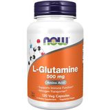 NOW Voedingsmiddelen L-glutamine 500 mg standaard, 120 capsules