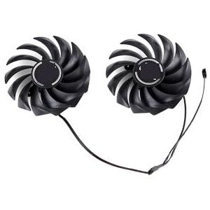RTX 3080 koelventilator vervangen voor COLORFUL voor 3070 3060 Ti iGame Ultra grafische kaartkoelerventilator(Black 2-Fan)