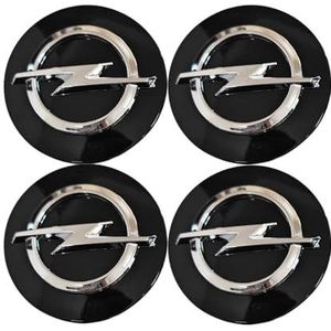 4 Stuks Auto Naafkappen voor OPEL Vectra Insignia Antara Corsa Astra Grandland X Mokka X Zafira C 54mm,Wieldops Velgdops Slijtvast Anti Stof Zonnebrandcrème Banden Wielen Accessoires Onderdelen