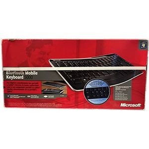 Microsoft Bluetooth Mobile Keyboard 5000 - Toetsen voor mobiele apparaten (draadloos, Bluetooth, 2.0+ EDR, zwart, Mini, 355 x 167 x 15,9 mm)