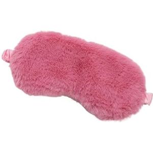 Cmis Kbei Slaapmasker, blinddoek slapen zachte pluche oogmaskers schattige liefde wolk oogbedekking pluche masker ooglapje dutje gezondheid oogbedekking (roos)