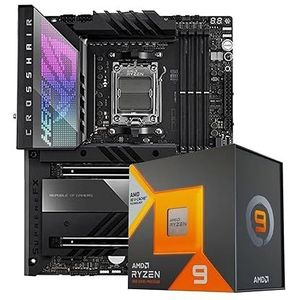 NGTEK AMD Ryzen 9 7950X3D Desktop Processorbundel met ASUS ROG Crosshair X670E Hero (WiFi 6E)