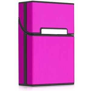 kwmobile Sigaretten doosje - Kunststof sigarettenhouder - Met magnetische sluiting - in roze