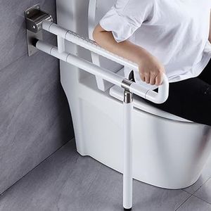Opvouwbare toiletstang, badkamer antislip veiligheid opvouwbare armleuning handicap ondersteuning grip, hulphulpmiddel voor ouderen en gehandicapten 60 cm
