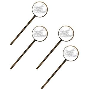 Grijze Bloemblaadjes 4 Stuks Vintage Haarspelden Vrouwen Barrette Bobby Pins Decoratieve Metalen Gouden Tone Haarspelden Haaraccessoires voor Vrouwen Meisjes