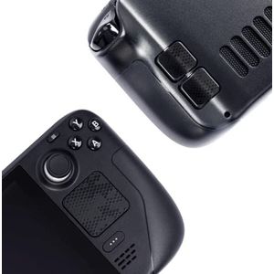 Touchpad Protector Steam Deck, Touch Pads en Back Knoppen Beschermende Skin Texture Sticker voor Steam Deck Touch Trackpad, Luck&Link (Slangenschaal-zwart, Touchpad+4 toetsen)