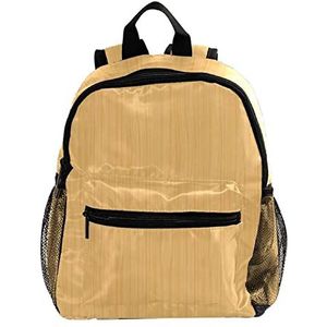 Leuke Fashion Mini Rugzak Pack Bag geel hout textuur patroon, Meerkleurig, 25.4x10x30 CM/10x4x12 in, Rugzak Rugzakken